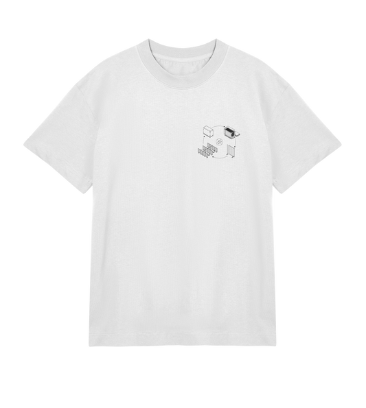 Mens Silentia PopUp T - White